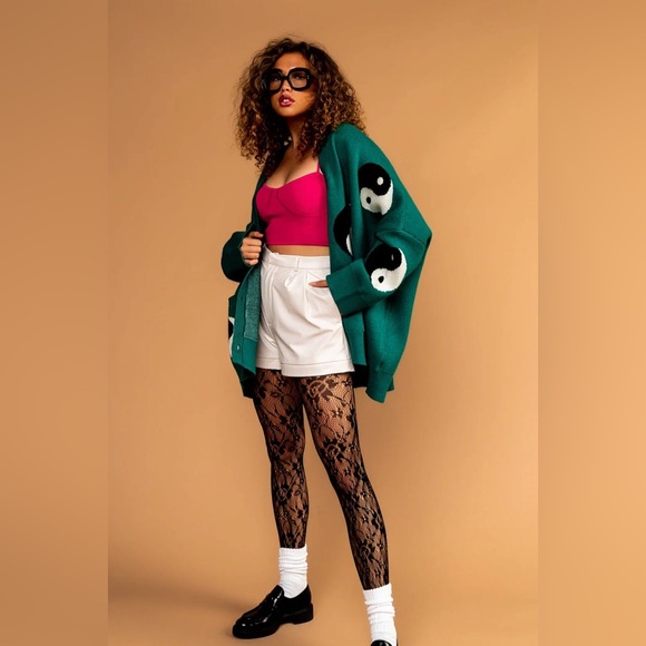 Dressed in LaLa Main Character Energy Yin Yang Cardigan - Picture 3 of 8